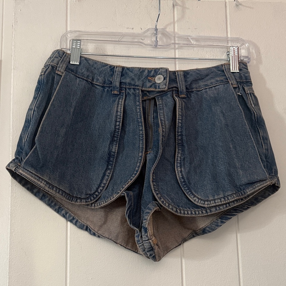 We The Free Dark Blue Jean Shorts free people summer time